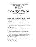 Bài giảng Hóa học vô cơ - Đặng Kim Triết