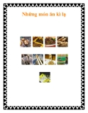 Những món ăn kì lạ