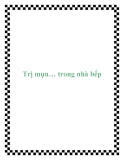 Trị mụn… trong nhà bếp