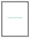 Loại bỏ sẹo do mụn