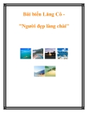 Bãi biển Lăng Cô "Người đẹp làng chài"