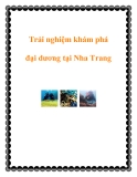 Trải nghiệm khám phá đại dương tại Nha Trang