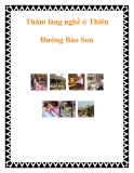 Thăm làng nghề ở Thiên Đường Bảo Sơn