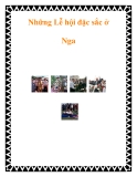 Những Lễ hội đặc sắc ở Nga