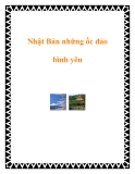 Nhật Bản những ốc đảo bình yên