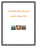 Nam Phi, điểm đến mới của du khách Việt