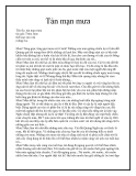 Tản mạn mưa
