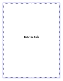 Tình yêu buồn