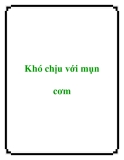 Khó chịu với mụn cơm