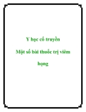 Y học cổ truyền Một số bài thuốc trị viêm họng