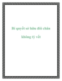 Bí quyết sở hữu đôi chân không tỳ vết