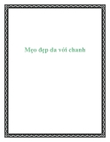 Mẹo đẹp da với chanh