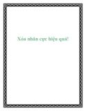 Xóa nhăn cực hiệu quả!