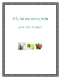 Đẩy lùi tàn nhang hiệu quả với '3 chua'