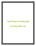 3 giai đoạn lý tưởng giúp trẻ tăng chiều cao