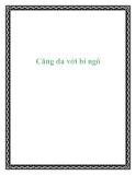 Căng da với bí ngô