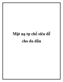 Mặt nạ tự chế siêu dễ cho da dầu