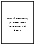 Thiết kế website bằng phần mềm Adobe CS5 Phần 1