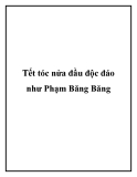 Tết tóc nửa đầu độc đáo như Phạm Băng Băng