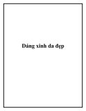 Dáng xinh da đẹp