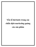 Yếu tố hài hước trong các chiến dịch marketing quảng cáo sản phẩm