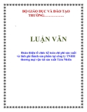  LUẬN VĂN: Hoàn thiện tổ chức kế toán chi phí sản xuất và tính giá thành sản phẩm tại công ty TNHH thương mại vận tải sản xuất Tám Nhiên