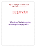 Luận văn:  Xây dựng Website quảng bá thông tin mạng WSN