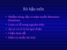 Bài giảng: Rò hậu môn