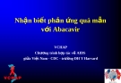 Nhận biết phản ứng quá mẫn với Abacavir