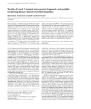 Báo cáo Y học:  Toxicity of novel C-terminal prion protein fragments and peptides harbouring disease-related C-terminal mutations
