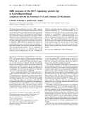 Báo cáo Y học:  NMR structure of the HIV-1 regulatory protein Vpr in H2O/triﬂuoroethanol Comparison with the Vpr N-terminal (1–51) and C-terminal (52–96) domains