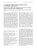 Báo cáo Y học:  Two independent, light-sensing two-component systems in a ﬁlamentous cyanobacterium