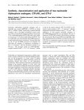 Báo cáo Y học:  Synthesis, characterization and application of two nucleoside triphosphate analogues, GTPcNH2 and GTPcF