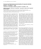 Báo cáo Y học: Structural and biochemical characterization of neuronal calretinin domain I– II (residues 1– 100) Comparison to homologous calbindin D28k domain I–II (residues 1 –93)