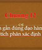 Chương 12 - Tính gần đúng đạo hàm và tích phân xác định