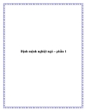 Định mệnh nghiệt ngã – phần 1