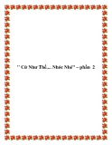 " Cứ Như Thế.... Nhóc Nhé" – phần 2
