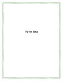 Sự im lặng