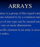 Chapter 4 - Arrays