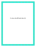 Ca dao chủ đề tập tục buôn bán 