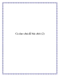 Ca dao chủ đề bài chòi