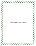  Sưu tầm những bài ca dao chủ đề chanh chua