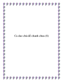  Những bài ca dao chọn lọc:  chủ đề chanh chua 
