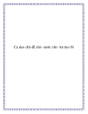 Ca dao chủ đề chè- nước chè- trà tàu