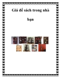 Giá để sách trong nhà bạn