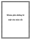 Khám phá những bí mật của màu sắc