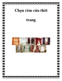 Chọn rèm cửa thời trang