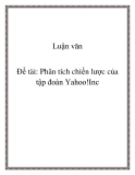 Đề tài: Phân tích chiến lược của tập đoàn Yahoo!Inc