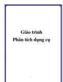 Giáo trình  Phân tích dụng cụ