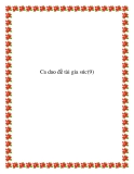 Sưu tầm một số bài ca dao đề tài gia súc